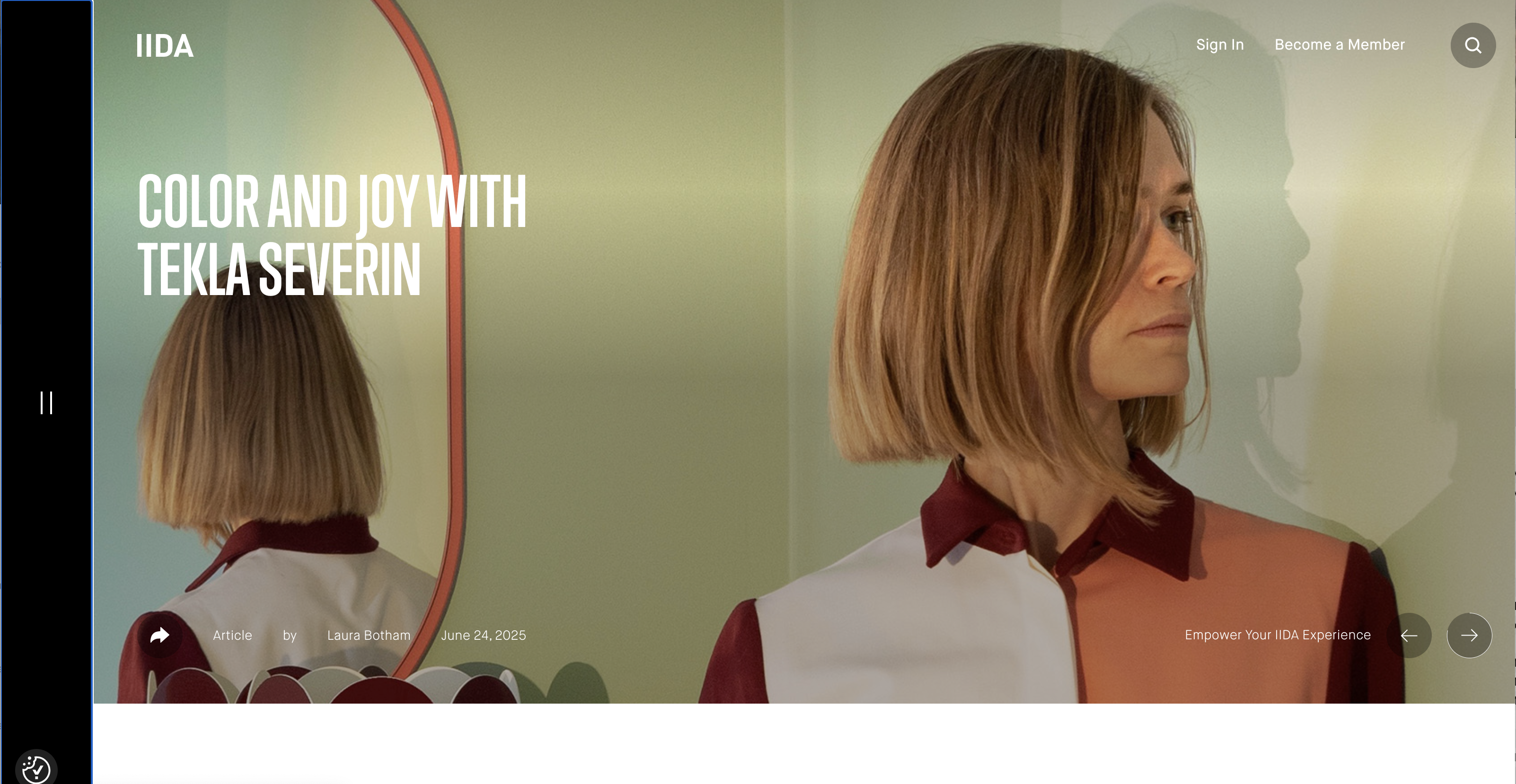 The International Interior Design Association (IIDA) Homepage screenshot