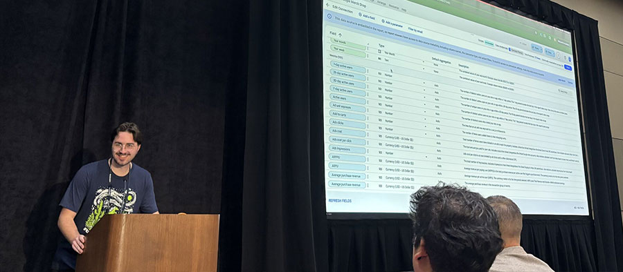 Cameron Panice presenting at Digital Collegium Annual 2025